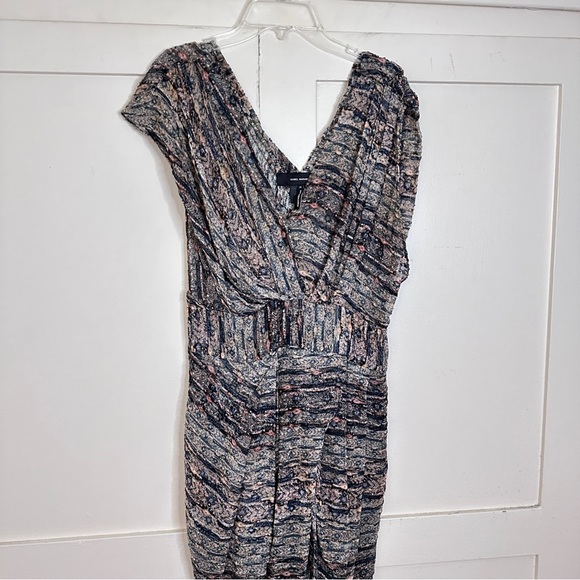 Isabel Marant Silk Velvet Geometric Dress 38 Small/Medium - Picture 3 of 8